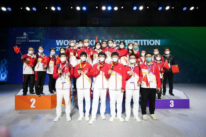 2022年世界技能大赛特别赛韩国赛区闭幕，中国再添3金