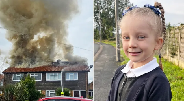 勇气可嘉！英国6岁女孩冲进火场 带一家人脱险